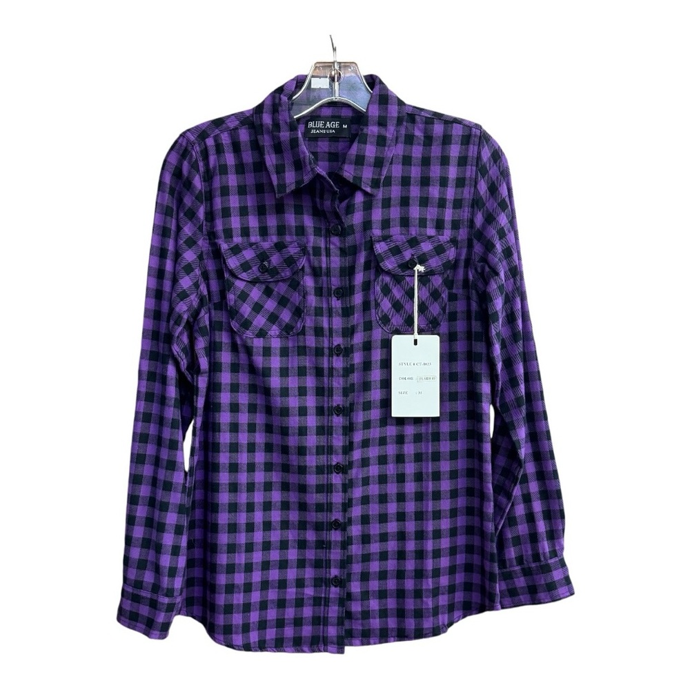 NWT Purple Checkered Flannel